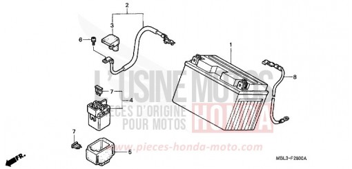 BATTERIE NT650V2 de 2002